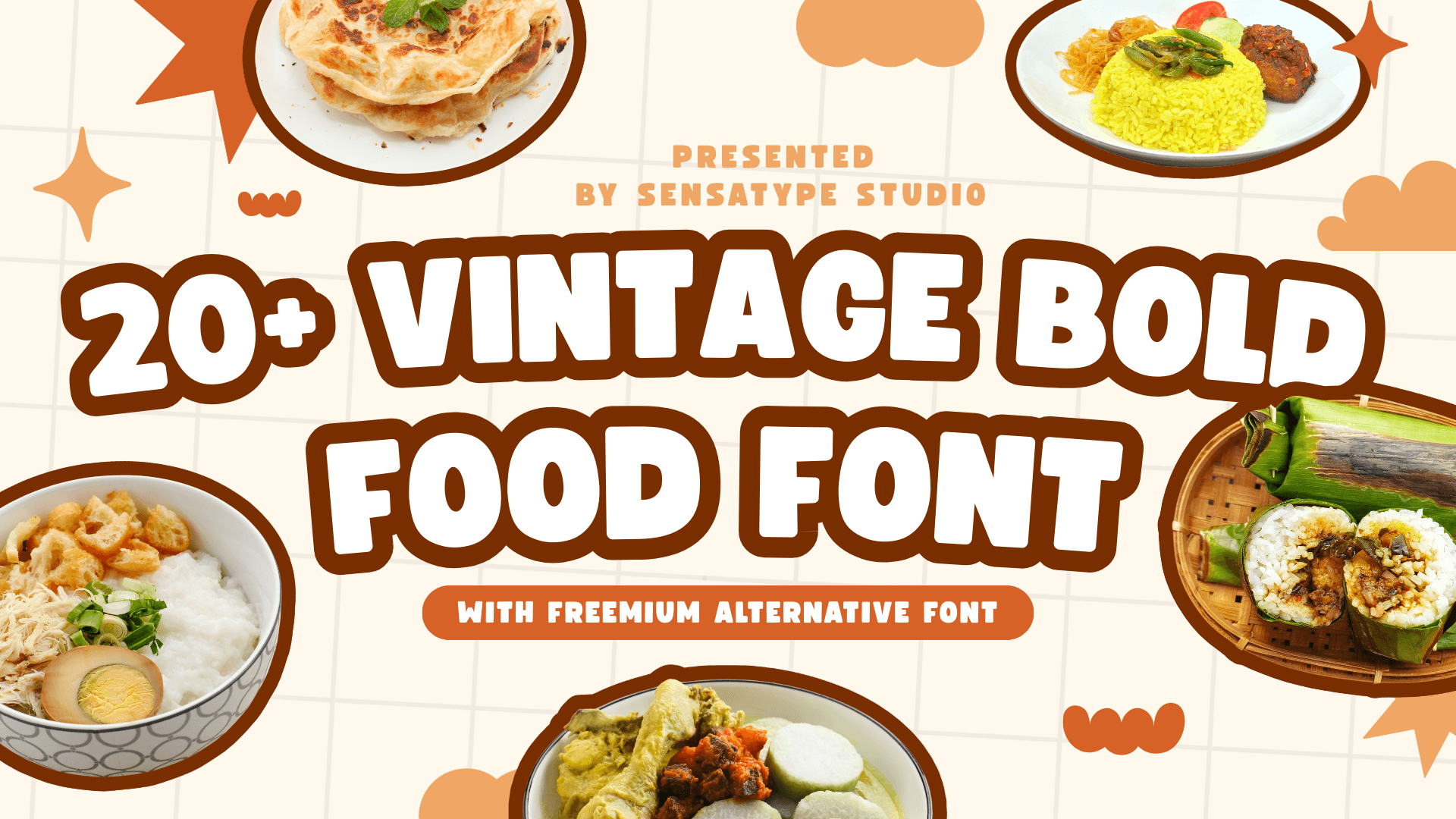 20+ Vintage Bold Food Font