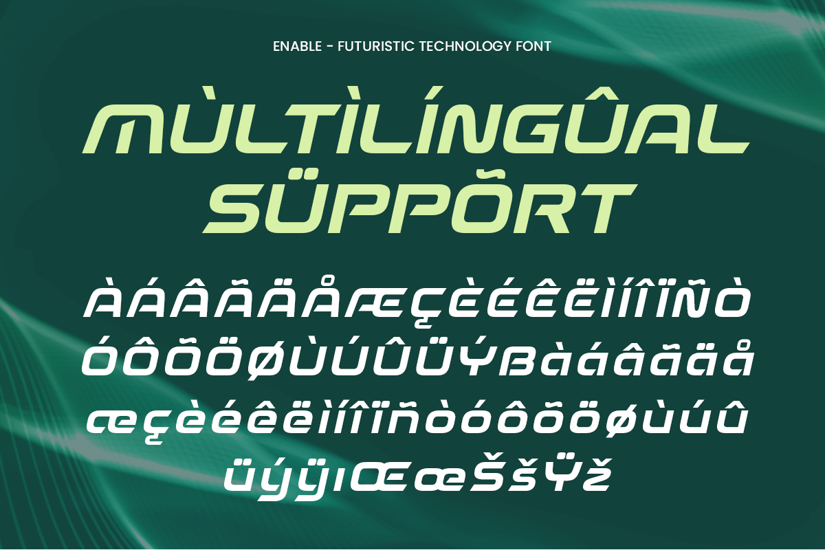 Enable - Futuristic Technology Font – Sensatype Studio