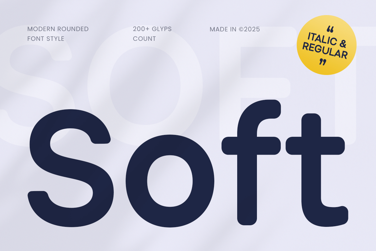 Soft - Modern Rounded Font – Sensatype Studio
