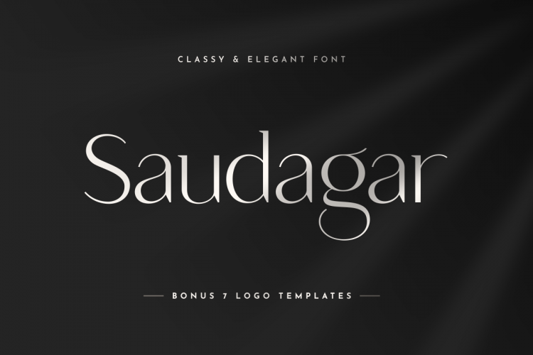 saudagar classy elegant font