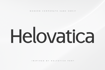 Helovatica Modern Corporate Sans Serif Font